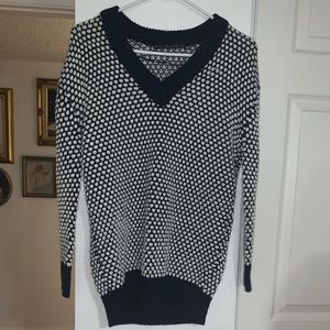 Navy blue/white Knitted sweater from ZARA 💁🏻‍♀️